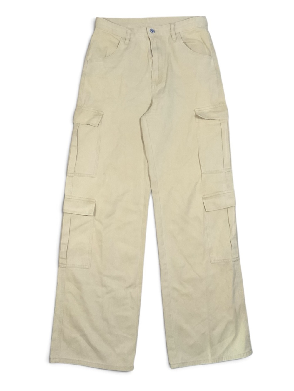Flysun Women’s Beige Cargo Fashion Jeans